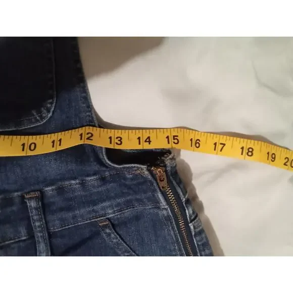 Madewell Skinny Jean Overalls Jumpsuit In Jinseng Wash Blue Size Medium - Picture 9 of 14